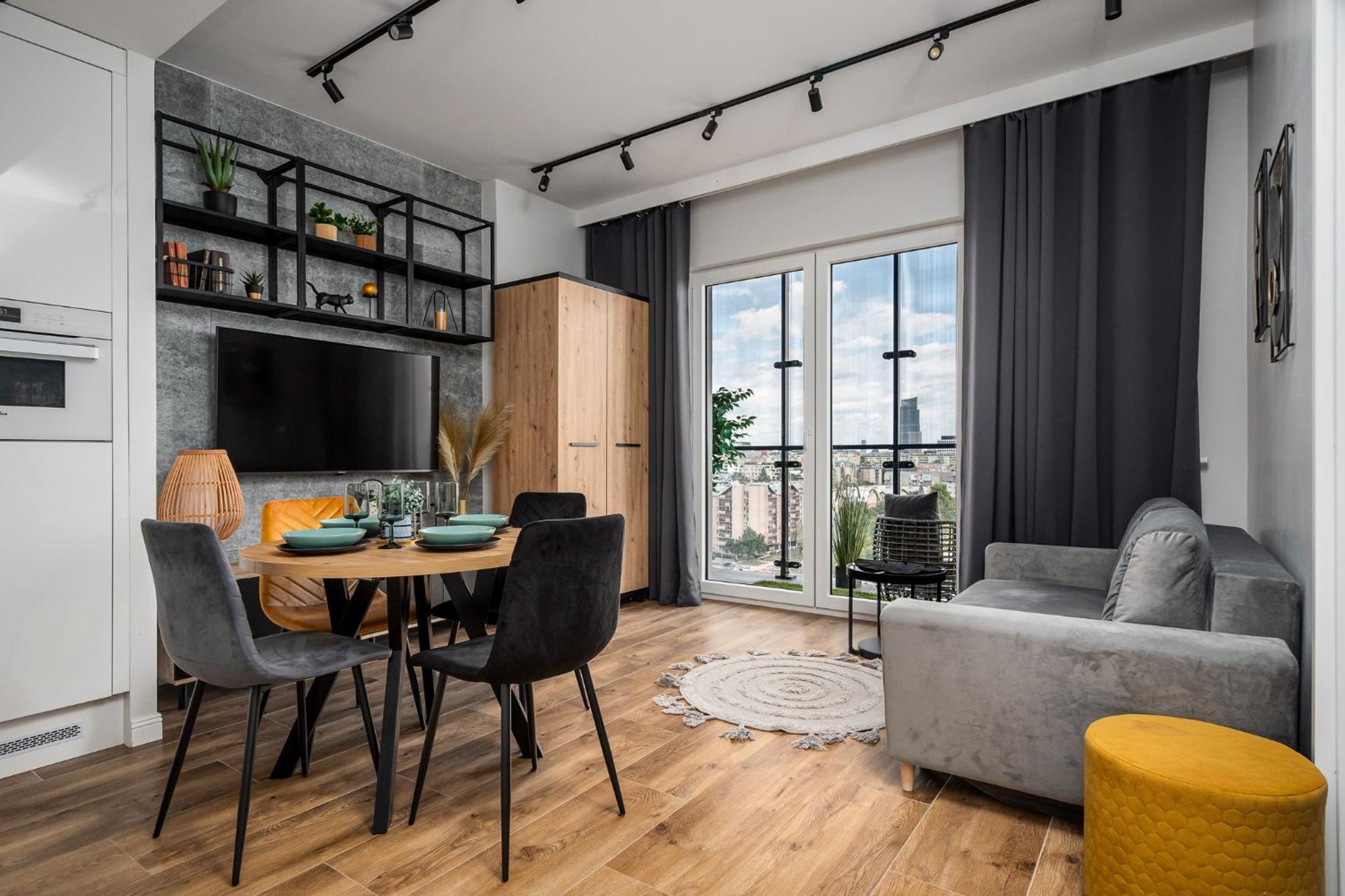 Wola Tower Deluxe Separate Bedroom With Free Garage - By Perfect Apart Варшава Экстерьер фото